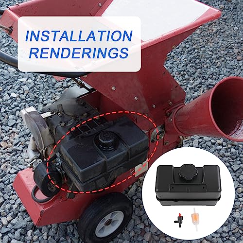 RALBDX 691993 4 Quart Plastic Fuel Tank With Cap & Shut-Off Valve Replaces For B&S Remote Mounting Compatible With Lawn and Garden Equipment Engines,Some Specific Snow Blower,Tiller,Log Splitter - Grill Parts America
