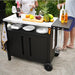 EMBERLI XL Grill Cart Outdoor with Storage with Wheels - Modular Grill Table of Outside BBQ, Blackstone Griddle 17" 22", Bar Patio Cabinet Kitchen Island Prep Stand - Grill Parts America