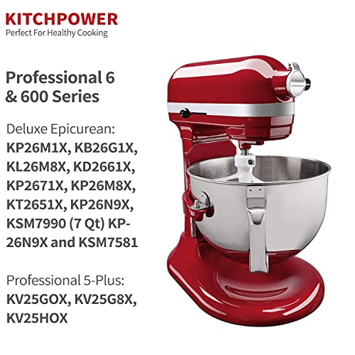KITCHPOWER 6 Quart Flex Edge Beater for KitchenAid Bowl-Lift Stand Mixers, Kitchenaid  Paddle Attachment Mixer Accessory