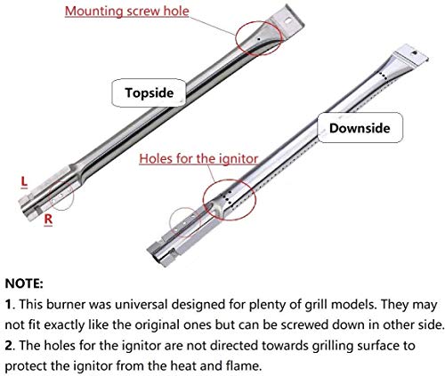 Hongso 5 Burners Pipe Tube and 5 Heat Plates Repair Kit Replacement Parts for Jenn Air Gas Grill 720-0709, 720-0709B, 720-0727, Kitchen Aid 720-0709C, 720-0954, 720-0954A, SBE6415-SPG4515 - Grill Parts America