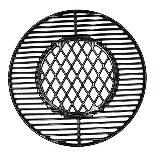 Hongso 8835 21.5 Inch Non-Stick Polished Porcelain Coated Grill Grates for Weber Original Kettle Premium 22 Inch Charcoal Grill, 22" Weber Performer Premium, Deluxe Charcoal Grill, 22'' Smokers - Grill Parts America