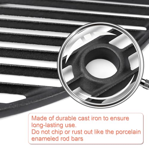 QuliMetal 19.5" Cast Iron Round Cooking Grid Grate for Akorn Kamado Ceramic Grill, Pit Boss K24, Louisiana Grills K24, Char-Griller 16620 - Grill Parts America