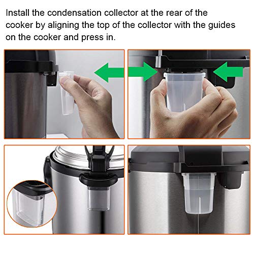 Original Condensation Collector Cup Replacement for Instant Pot DUO, ULTRA, LUX, 5, 6, 8 Quart All Series Ultra 60, DUO60, DUO89, and LUX80 by ZoneFly - Kitchen Parts America