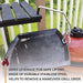 Kick Ash Basket Heavy Duty Grill Grate Super Lifter with Table Hook and Handle for Grill Grids, Pizza Stones, and Cast Iron Pans, Stainless Steel BBQ and Smoker Accessories - Designed in Wisconsin - Grill Parts America