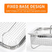 New Version Stainless Steel Air Fryer Basket For Oven 2 Piece + Stainless Steel Air Fryer Tray For Oven 2 Piece Set - Kitchen Parts America
