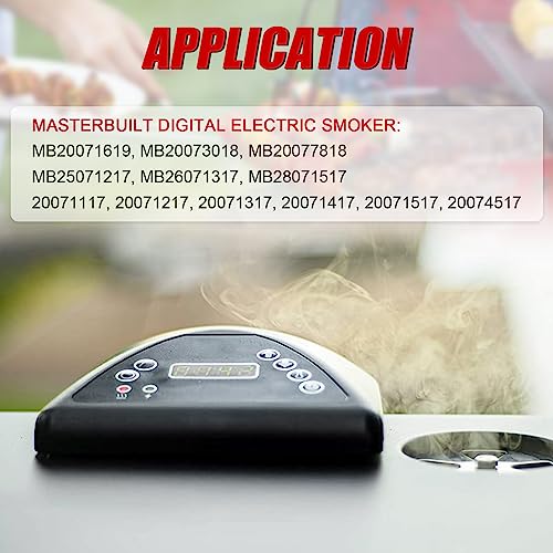 TEMSONE Digital Electric Smoker Control Panel Kit Compatible with Masterbuilt Electric Smokers 20071217 20071317 20071417 20071517 Replace# 9907160014 - Grill Parts America