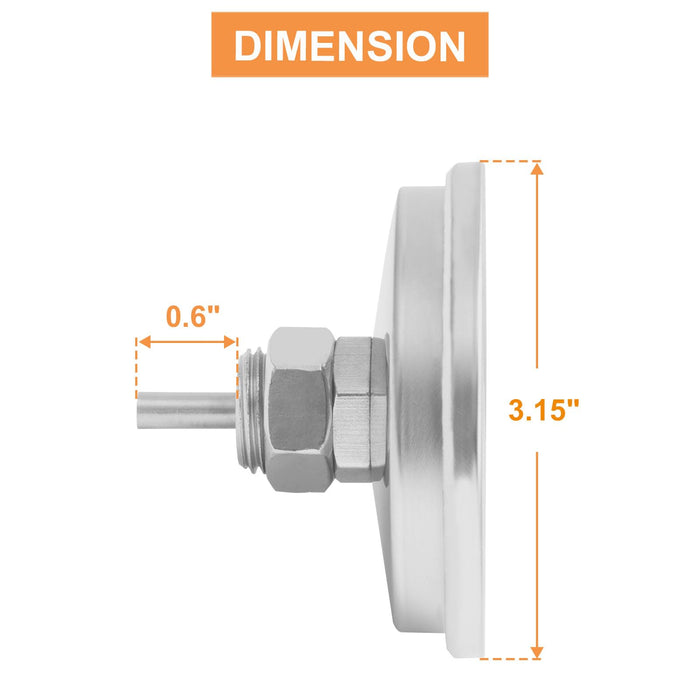 Grill Thermometer Gauge for KitchenAid Grill Replacement Parts 720 0819 Kitchen Aid 720-0745 720-0745A 720-0954, Nexgrill 720-0733 720-0745,Kirkland 720-1068,Kenmore 146.48589710,Oklahoma Joe 15202029 - Grill Parts America