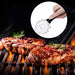 2 Pieces BBQ Grill Scrapers Stainless Steel Grill Grate Cleaner Barbecue Grill Cleaning Tools with S-hook Black Storage Bag for Cleaning Different Grills Christmas Men Presents - Grill Parts America