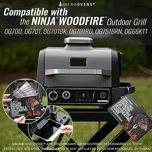 INFRAOVENS Drip Pan Liner for Ninja Woodfire Outdoor Grill OG701 OG751 Reusable Non Disposable Tray and Waterproof Cheat Sheet Cooking Guide Accessory for Wood Fire Grill Smoker 7-in-1 & Air Fryer - Grill Parts America