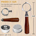 EGNic 51mm Bottomless Portafilter 3 Ears Compatible with Delonghi EC680, EC685, SMEG & EUPA Coffee Machines, Stainless Steel Espresso Naked Portafilter with Filter Basket & Wooden Handle - Grill Parts America