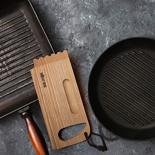 Wood BBQ and Grill Wooden Scraper Tool, 10.6” x 4.7” - Grill Parts America