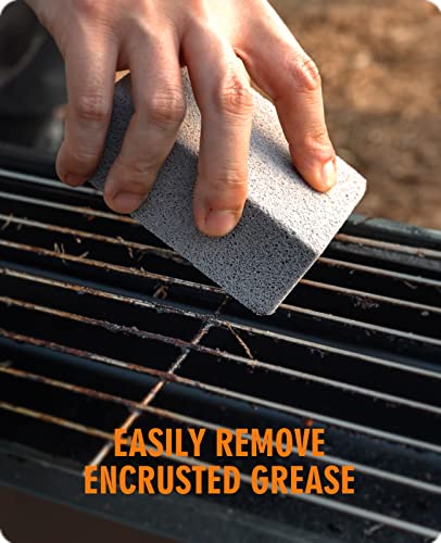 HOMENOTE Griddle Cleaning Kit for Blackstone, Professional Griddle Scraper Kit with Reinforced Heavy Duty Griddle Scraper, Grill Bricks, Scouring Pads with Handle - Grill Parts America