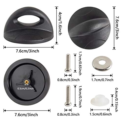 2 PACK Pot Lid Top Replacement Knob Sector Style. Kitchen Cookware Universal Replacement Pan Lid Holding Handles. - Kitchen Parts America