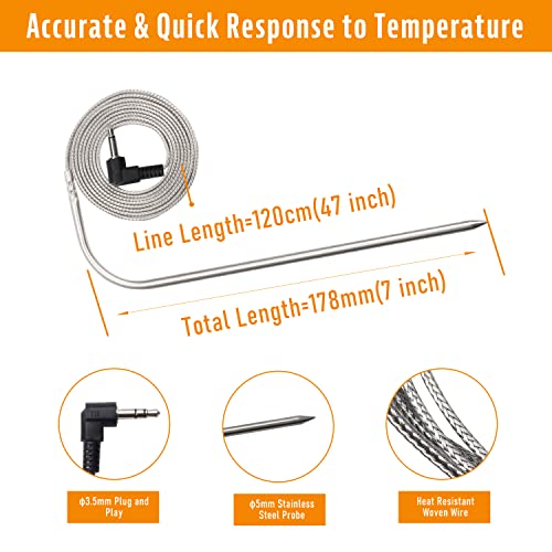 Upgrade Digital Thermostat Control Board Replacement Parts Kit Compatible with Pit Boss Pellet Grill Smoker PB700,340,440,820, Include Meat Probe, Temperure Sensor Probe, Igniter Hot Rod and Fuse - Grill Parts America