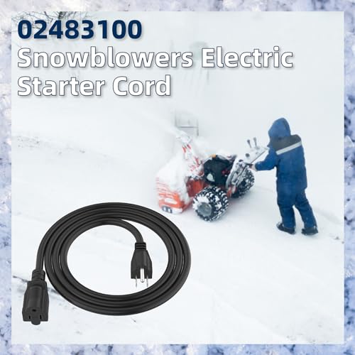 Snow Blower Electric Starter Cord 02483100 Compatible with Ariens Electric Start Cord Part Replacement for Ariens, MTD, Murray, Tecumseh 629-0071, 929-0071, 929-0071A, 929-0071B, 6219MA, 32450B - Grill Parts America