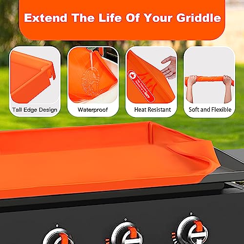 NancyL Griddle Cover for Blackstone, 【Upgraded Full-edge】17 Inch BBQ Grill Cover Griddle Mat Silicone Protective Blackstone Griddle Accessories - Protect Griddle from Rust, Rodents, Insects, Debris - Grill Parts America