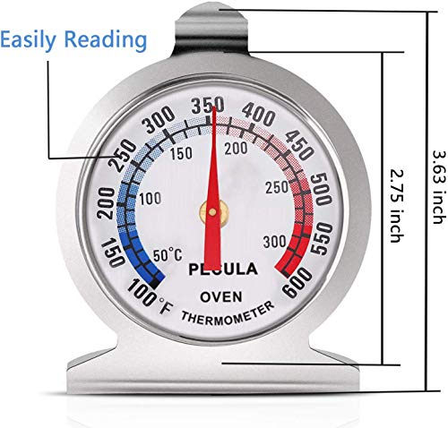 Oven Thermometer 50-300°C/100-600°F, Oven Grill Fry Chef Smoker Analog Thermometer Instant Read Stainless Steel Kitchen Cooking Thermometer - Grill Parts America