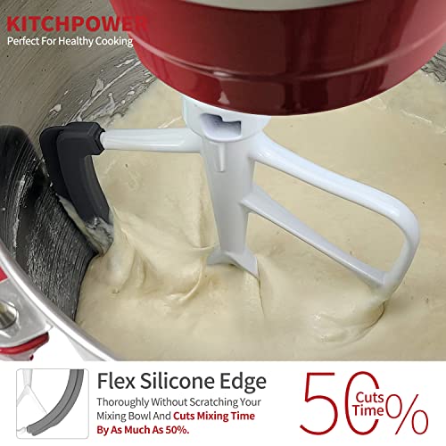 KITCHPOWER 6 Quart Flex Edge Beater for KitchenAid Bowl-Lift Stand Mixers, Kitchenaid Paddle Attachment Mixer Accessory - Kitchen Parts America
