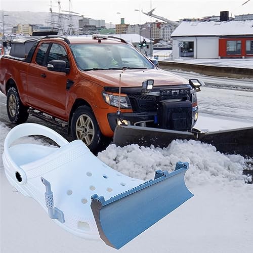 3DAwesome Croc Snow Plow and Exhaust Pipe Charm - Fun, Unique, and Secure - Easy to use and Install (1 Pair) - Grill Parts America