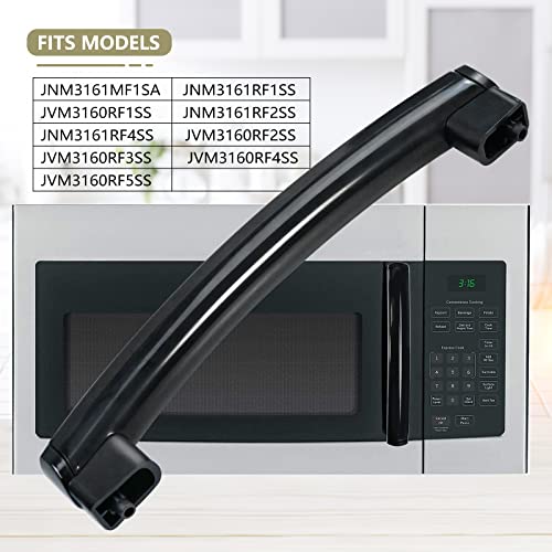 Upgraded Vsttar Parts WB15X10278 Microwave Oven Door Handle, Compatible with General Electric (GE) Microwave, Replaces AP5790517, 261300714902, PS8754175 (Black) - Grill Parts America