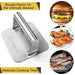HULISEN Burger Press, Stainless Steel Burger Smasher, Non-Stick Smooth Hamburger Press, Square Bacon Grill Press - Professional Griddle Accessories Kit for Flat Top Griddle Grill Cooking, Gift Package - Grill Parts America
