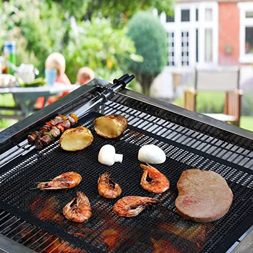 BBQ Mesh Grill Mats 3 Pack, 16" x 13" Non-Stick Grilling Mat - Grill Parts America