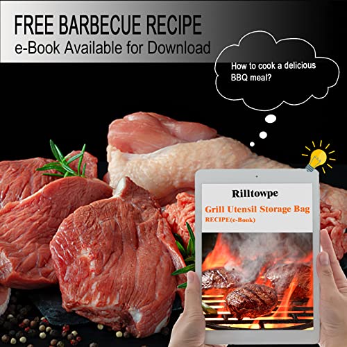 Grill Storage Bag, Grilling Bags for Outdoor Grilling, Grill Tool Storage, Grill Hardware & Tools BBQ Bag, Oxford Cloth BBQ tool Storage Storage Bag, Foldable Grill Bag for Camping and Hiking BBQ. - Grill Parts America