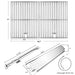 Hisencn 304 Stainless Steel Grill Parts for Home Depot Nexgrill 4 Burner 720-0830H, 720-0830D, 720-0783E Gas Grill Models, Grill Burner, Heat Plate, Cooking Grates Grill Replacement Kit - Grill Parts America