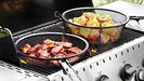 Outset 76182 Chef's Jumbo Outdoor Grill Basket and Skillet with Removable Handles - Grill Parts America