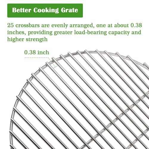 OLIGAI Cooking Grill Grates for Medium Big Green Egg,Stainless Steel Round Wire Grill Grate,Cooking Grate Replacement for Most Barbecue Ceramic Grill and Smoker 15.5“ for M BGE - Grill Parts America