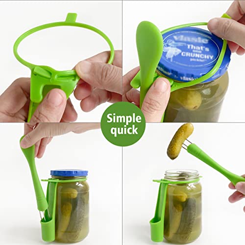 Pickle Fork 2 Pack pickle grabber,Olive fork pickle picker pickle gift kitchen gadgets pickle gifts pickle forks for the jar pickle holder - Grill Parts America