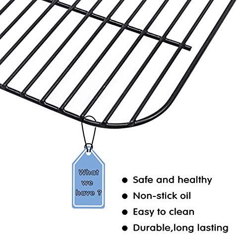 Hisencn Grill Replacement Parts for Dyna-Glo DGC310CNP-D, DGC310RNP-D, DGC310BNP-D, Porcelain Steel Heat Plates Tents, Cooking Grates Grids for Dyna-Glo 3-Burner Open Cart Propane Gas Grill… - Grill Parts America