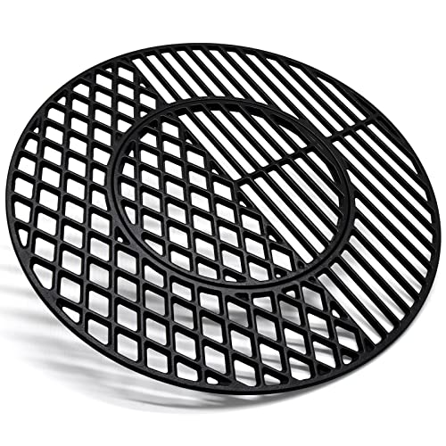 Adviace 21.5 Inch 8835 Cast Iron Grill Cooking Grates Replacement for 22.5" Weber Master-Touch, 22.5" Charcoal Smoker, Weber 22 Inch Kettle, Premium 22 Inch Charcoal Grill, 22" Weber Performer Premium - Grill Parts America