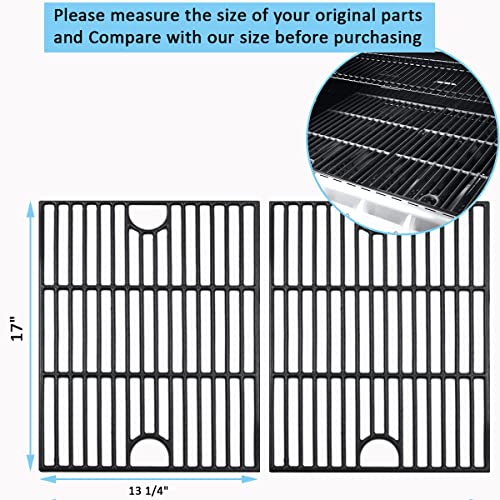 17 Inch Grill Grate for Nexgrill 4 Burner 720-0830H 720-0670A 720-0783E 720-0958A 5 Burner 720-0888N, Cast Iron Cooking Grids for Kenmore 415.16106210 Expert Grill 720-0789H 720-0789C Replacement Part - Grill Parts America