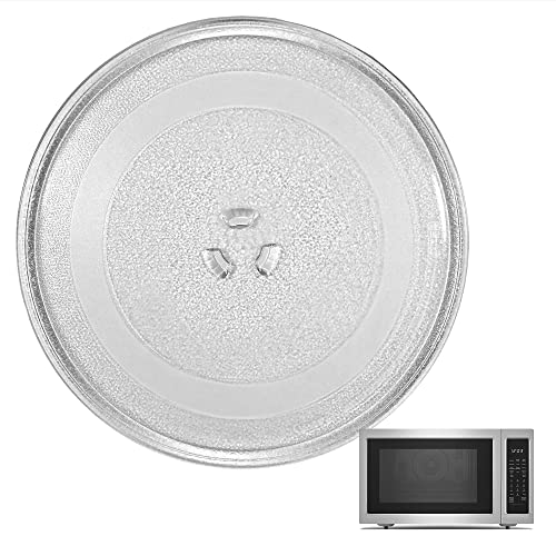9.6" / 24.5cm Microwave Glass Plate - Fits Virtually All Small Microwaves - Microwave Glass Turntable Plate Replacement - for Small Microwaves - Grill Parts America