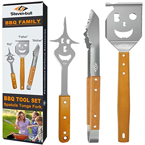 STEVEN-BULL S BBQ Tools Grill Set, Extra Long BBQ Accessories,Grill Accessories for Outdoor Grill,Best BBQ Grilling Gifts for Men Unique - Grill Parts America