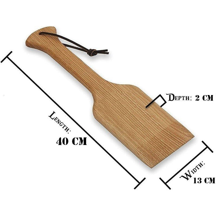 Wooden BBQ Grill Brush Scraper- Wood Grill Scraper, Natural Wood - Grill Parts America