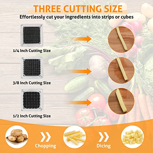 WICHEMI Dicer Blades Commercial Vegetable Chopper Dicer Blade Stainless Steel Blades for Chopper Dicer Commercial Vegetable Fruit Dicer Replacement (1/2" Blade) - Kitchen Parts America