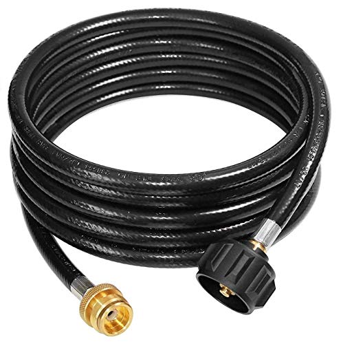 DOZYANT 15 Feet Propane Adapter Hose 1 lb to 20 lb Converter Replacement for QCC1 / Type1 Tank Connects 1 LB Bulk Portable Appliance to 20 lb Propane Tank - Grill Parts America