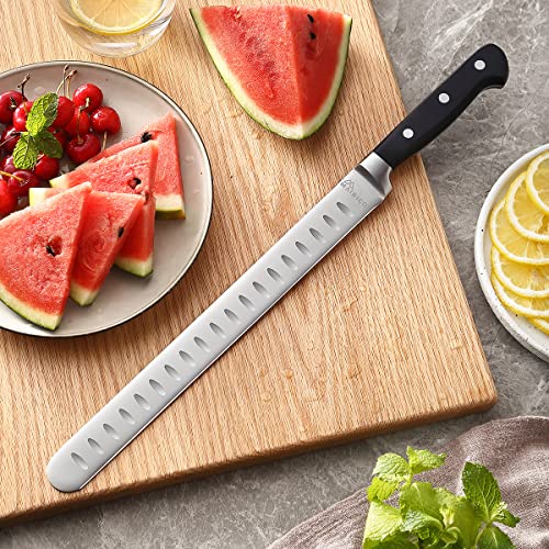 MAIRICO Ultra Sharp Premium 11-inch Stainless Steel Carving Knife - Ergonomic Design - Best for Slicing Roasts, Meats, Fruits and Vegetables - Kitchen Parts America