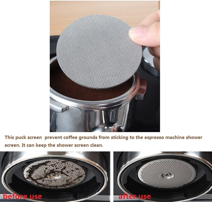 54mm Naked Bottomless Portafilter - Include Puck Screen - Compatible with Breville Barista BES 870/878/880 Replacement Breville Bottomless Portafilter - Kitchen Parts America