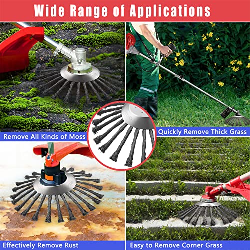 NeJesZoe 10 inch Unbreakable Steel Wire Weed Brush Cutter