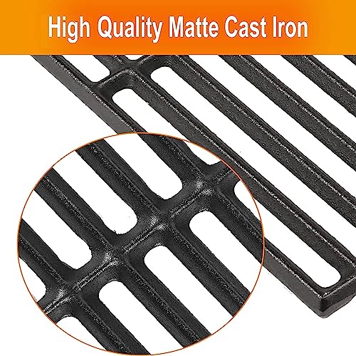 Hisencn 17 inch Grill Cooking Grates for Homedepot Nexgrill 720-0896 720-0896B 720-0896C 720-0896CP 720-0896E, Cast Iron Grate Grill Grid Replacement Parts for Nexgrill 720-0898 720-0898A - 3 Pack - Grill Parts America