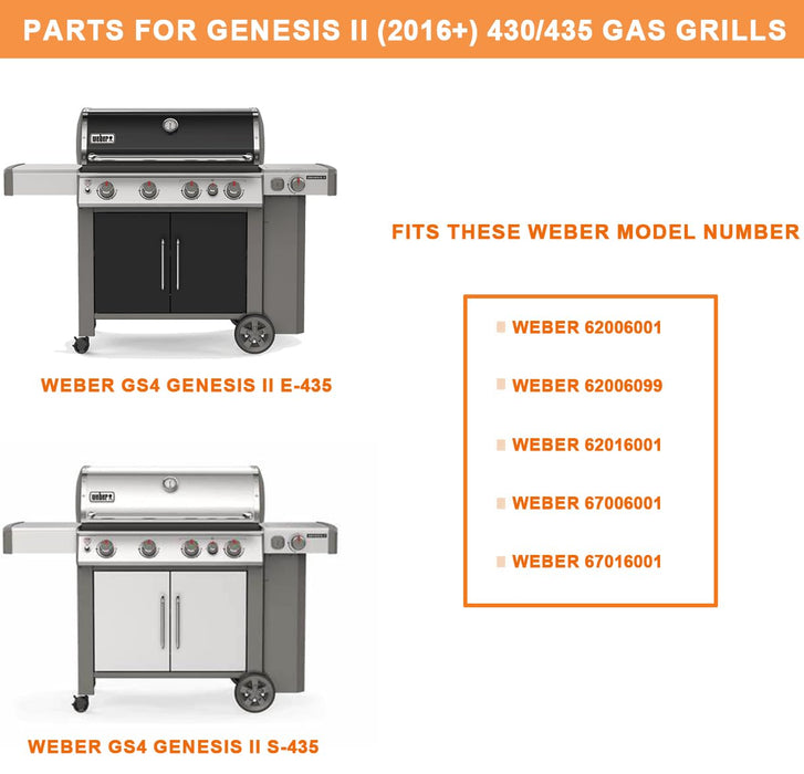 67533 Igniter Kit Replacement for Weber GS4 Genesis II Grill Parts, Ignition for Weber GS4 GENESIS II E-435, GENESIS II S-435, 67006001 67016001 62006001 62006099 for Weber 66220 Igniter Button Switch - Grill Parts America
