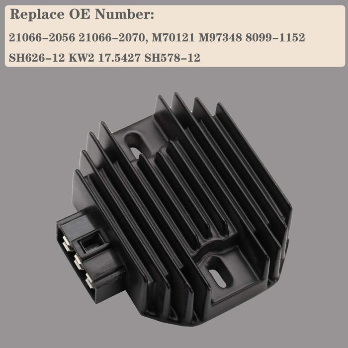ADP New Voltage Regulator Rectifier for John Deere 130 160 165 M70121 M97348 Shindengen SH578-12 SH626-12 Kawasaki 1990-2000 21066-2056 21066-2070 - Grill Parts America