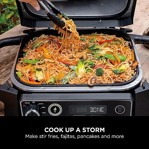 Cast Iron Griddle for Ninja Woodfire Outdoor Grills OG700 Series | Non-Stick Outdoor Ceramic Coating Insert Flat Top Griddle Plate Accessories - Grill Parts America