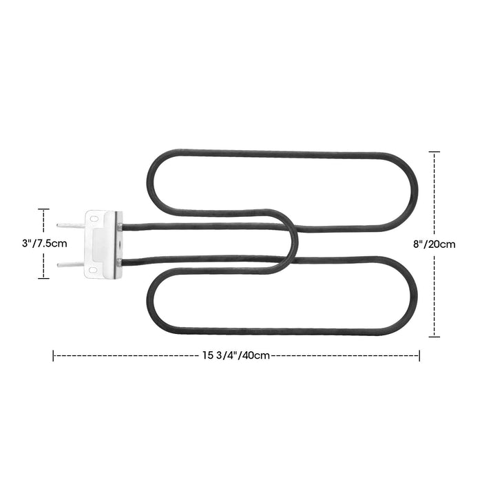 Stanbroil BBQ Grill Heating Element Replacement Part for Weber 80342, 80343, 65620, Q140, Q1400 Grills - Grill Parts America