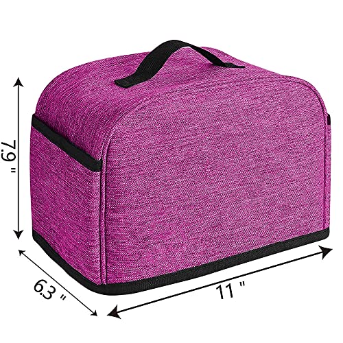 Toaster Cover 2 Slice ,Small Appliance Toaster Cover with Pockets for Kitchen,Washable and Dust Protection,Pink - Kitchen Parts America