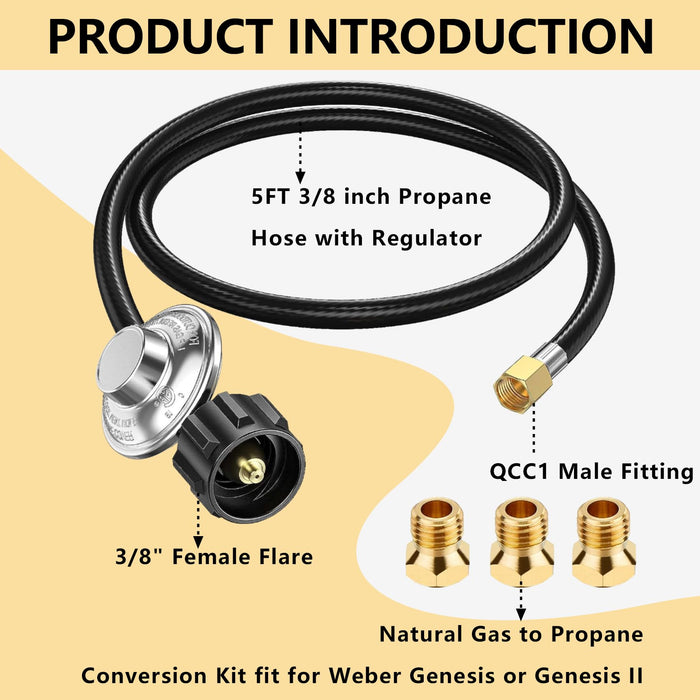 Upgraded 23080901 Natural Gas to Propane Conversion Kit Compatible with Weber Genesis or Genesis II Grill, Conversion Kit From Natural Gas to Propane with 6 Orifices for Genesis or Genesis II Grills - Grill Parts America