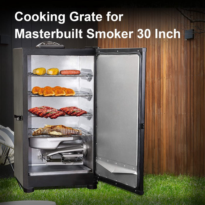 Cooking Grate Replacement for Masterbuilt Electric Smoker Racks 30 Inch, 14.6" x 12.2" 3 Pack Stainless Steel Grids Masterbuilt Smoker grates Replacement - Grill Parts America